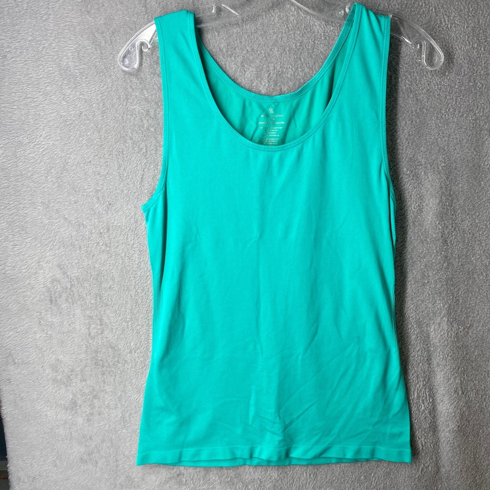 Worthington Womens L/XL Green Sleeveless Seamless Tank Top Activewear